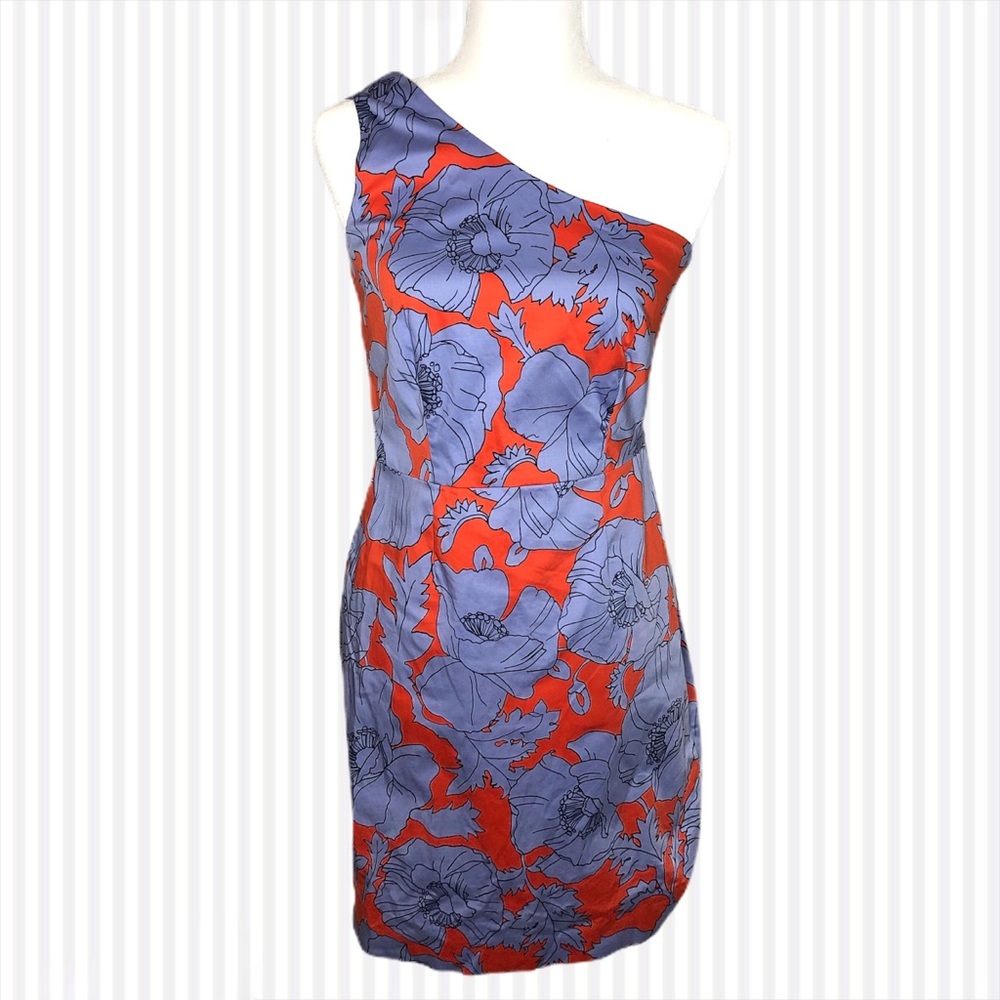 3/$30 J.Crew One Shoulder Floral Print Dress